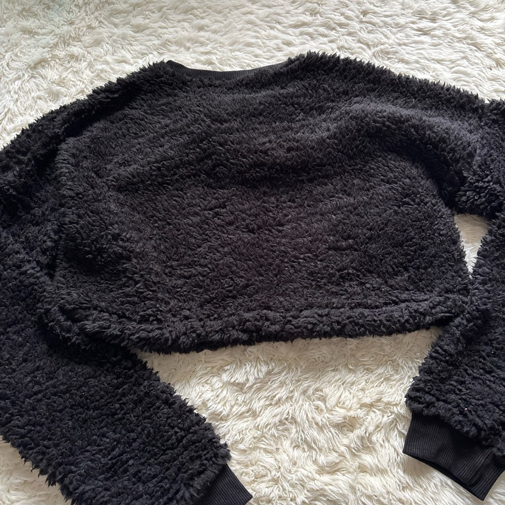 PrettyLittleThing Black Sherpa Set - Picture 8 of 8